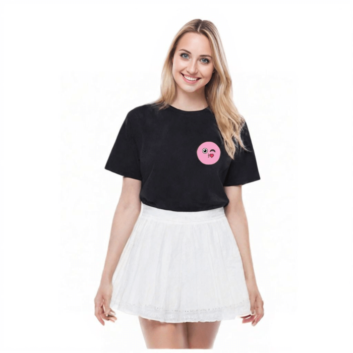 Round neck 100% cotton t-shirt - Image 3